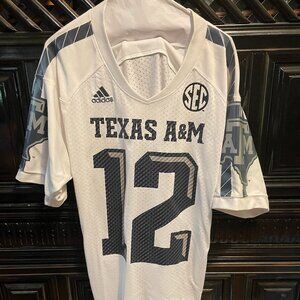 Texas A&M Aggies Adidas Icy White Jersey Mens S/M